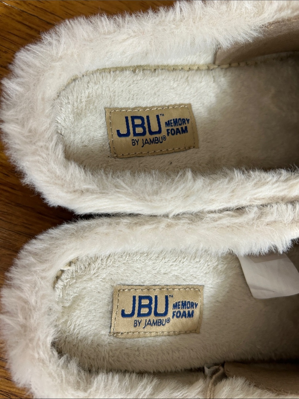 JBU Taupe Slip-On Faux-Fur Lined Women's Clogs - Picture 4 of 6